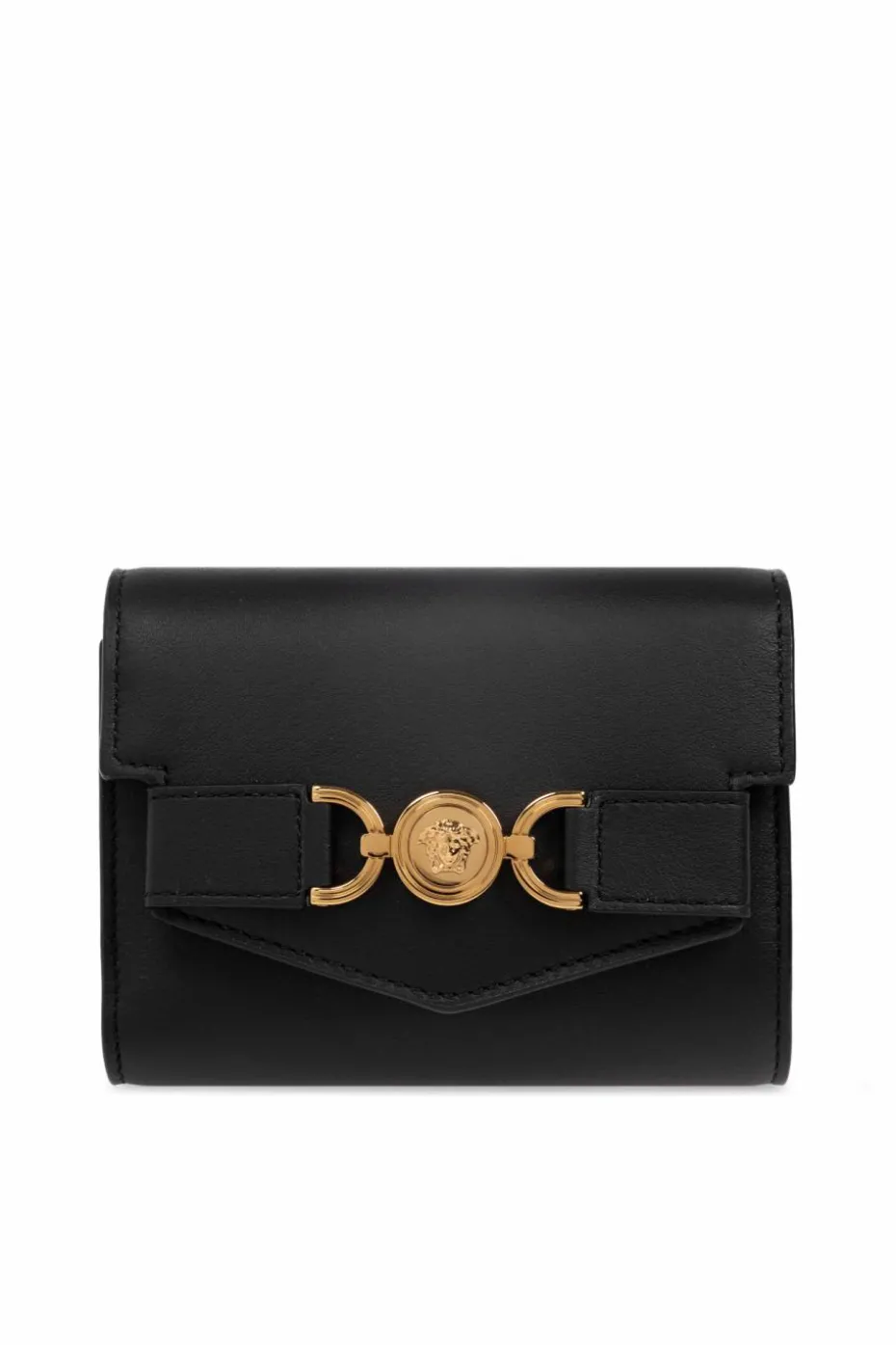 Versace CZARNY Portfel z logo