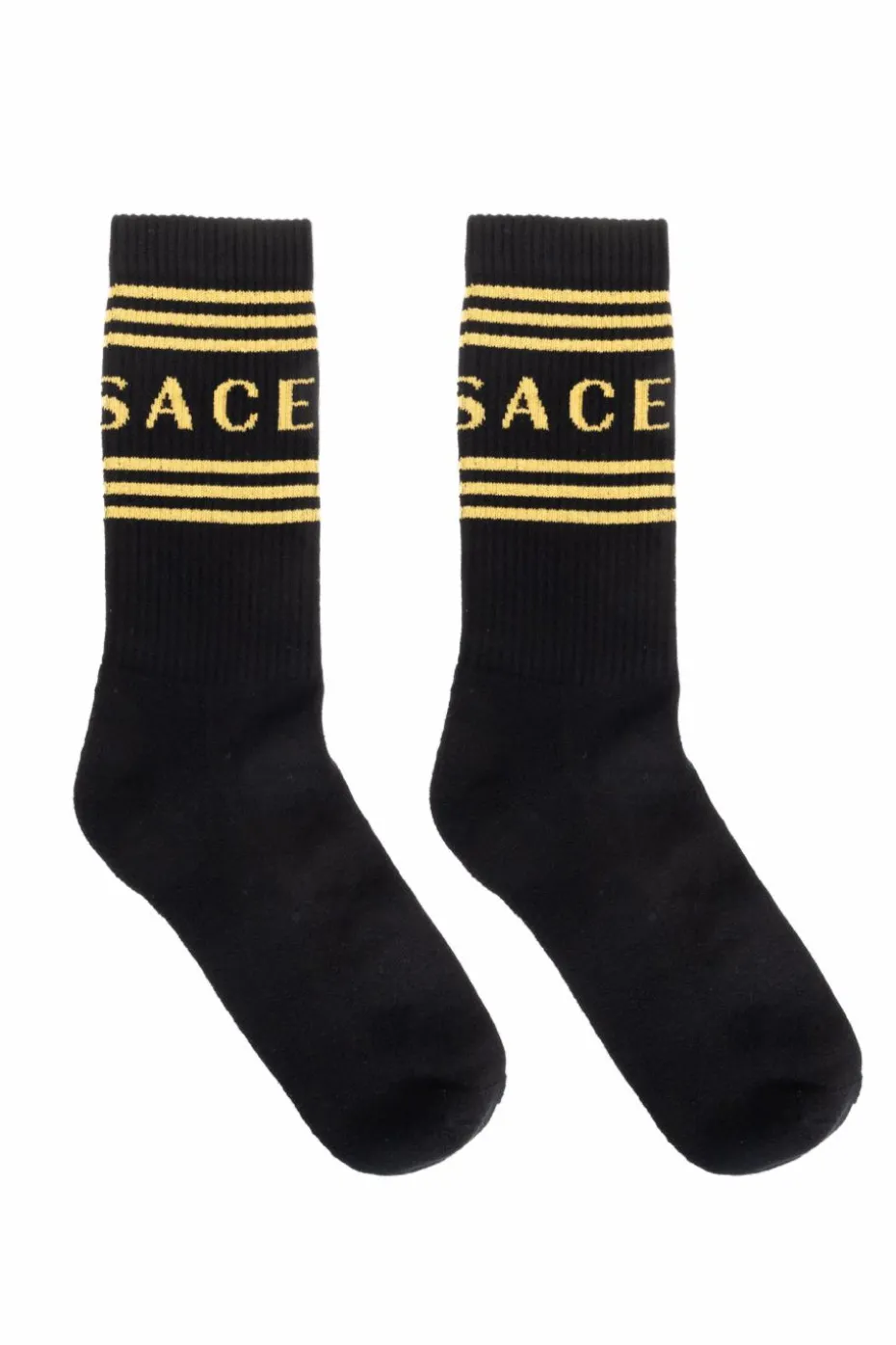 Versace CZARNY Skarpety z logo