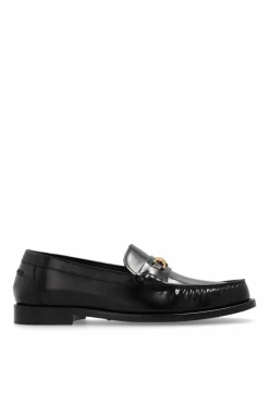 Versace CZARNY Skórzane buty typu ‘loafers’