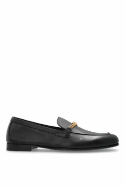 Versace CZARNY Skórzane buty typu `loafers`