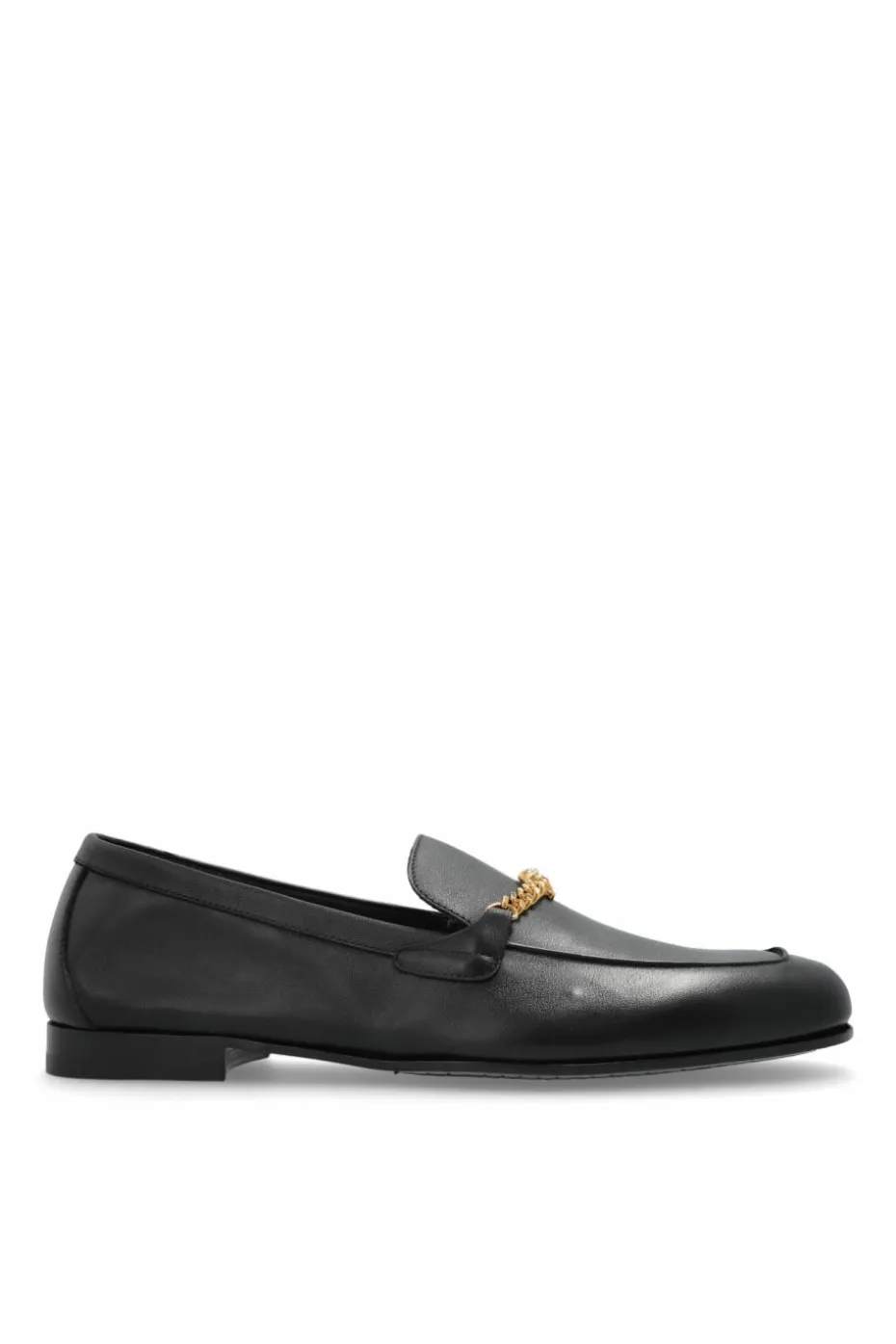 Versace CZARNY Skórzane buty typu `loafers`