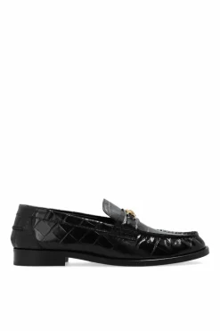 Versace CZARNY Skórzane buty typu ‘loafers’