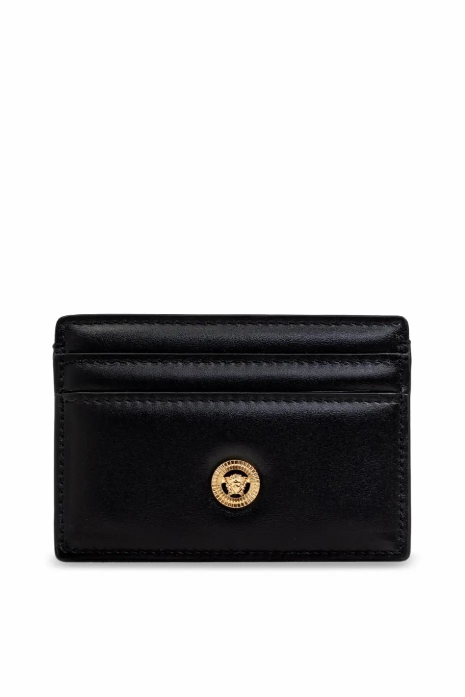 Versace CZARNY Skórzane etui na karty