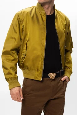 Versace CZARNY Skórzany pasek