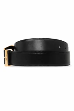 Versace CZARNY Skórzany pasek