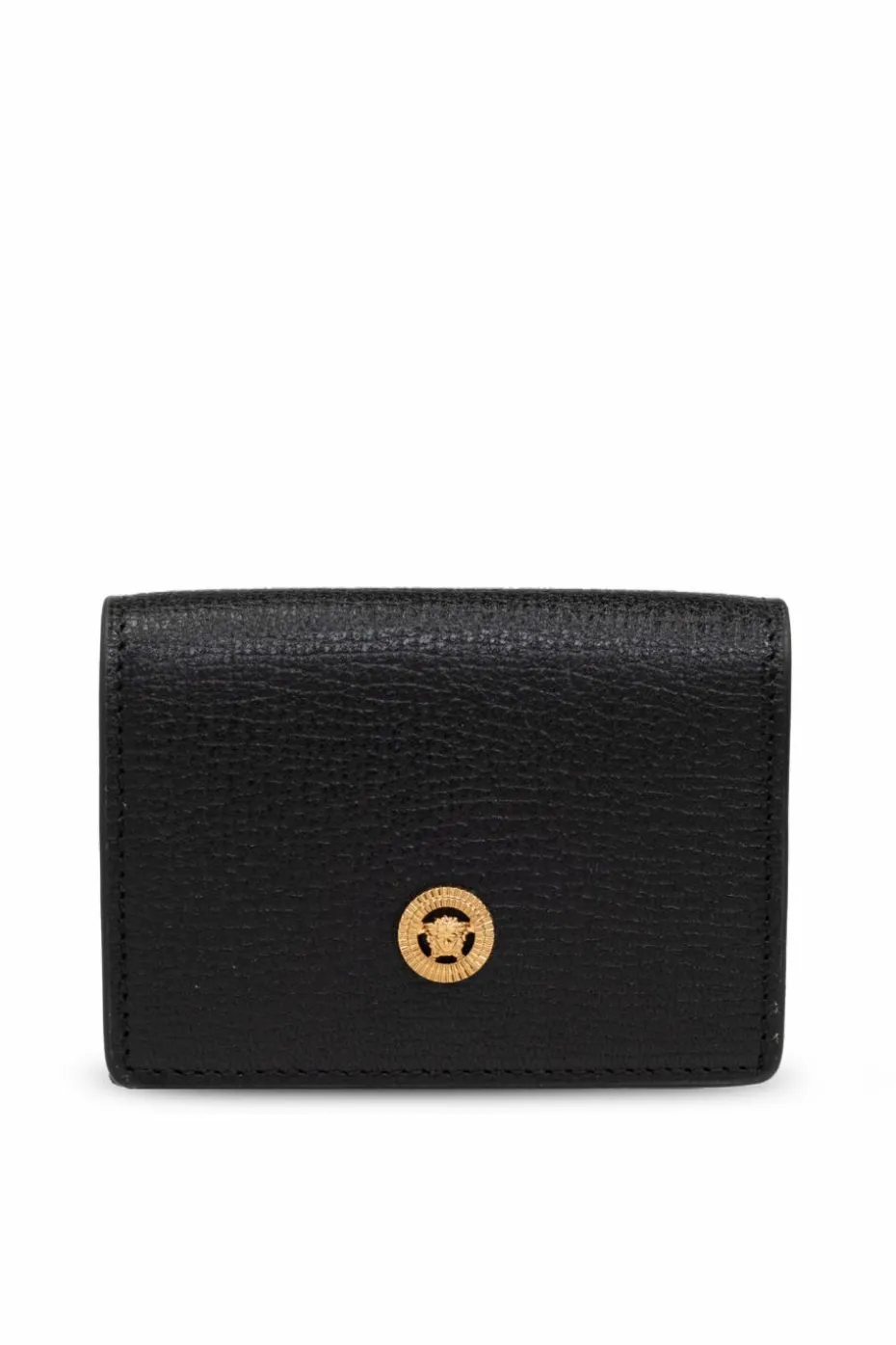 Versace CZARNY Skórzany portfel