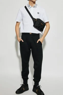 Versace CZARNY Spodnie dresowe