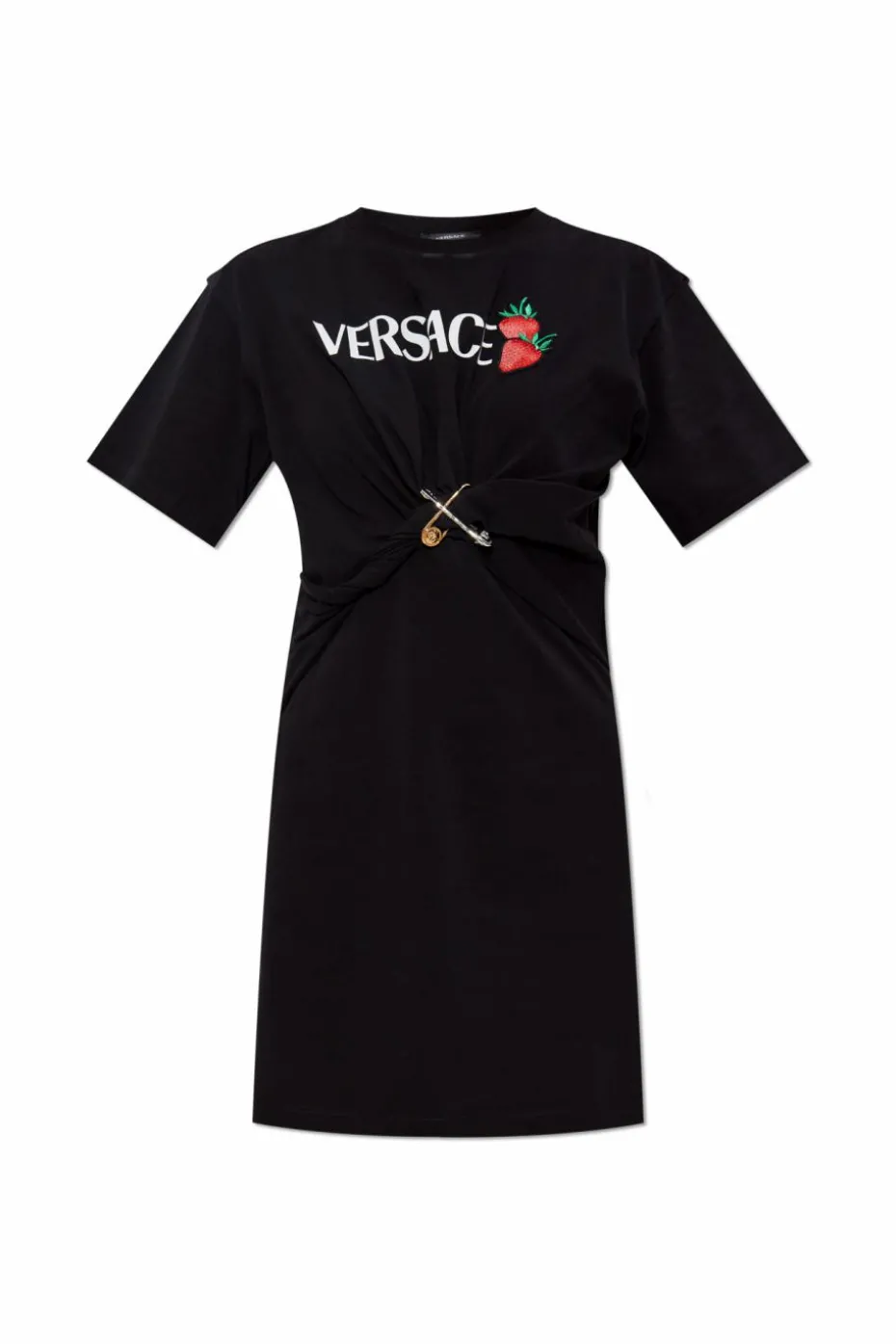 Versace CZARNY Sukienka o kroju t-shirtu