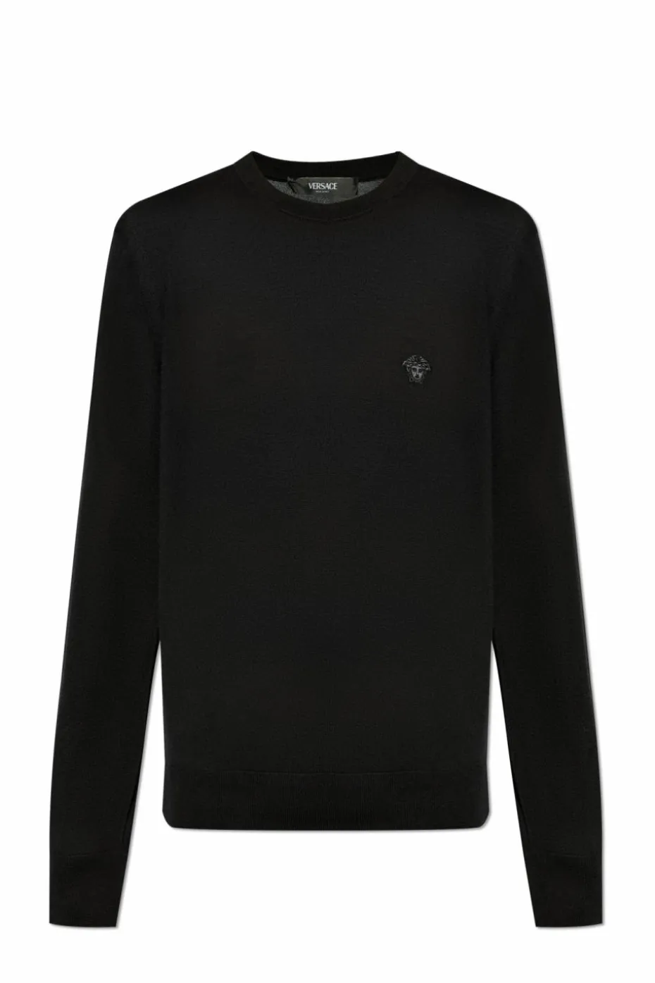 Versace CZARNY Sweter z logo