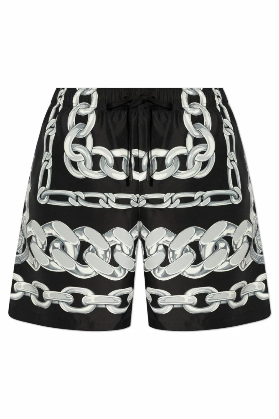 Versace CZARNY Szorty kąpielowe z nadrukiem `Medusa Chains`