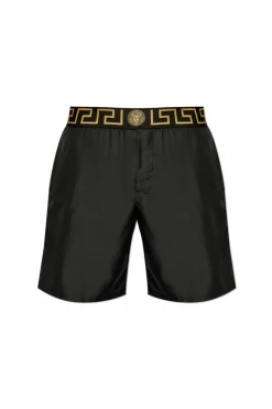 Versace CZARNY Szorty kąpielowe z logo