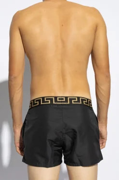 Versace CZARNY Szorty kąpielowe