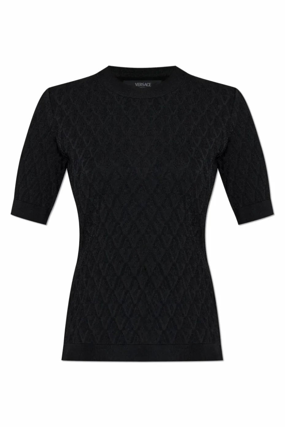 Versace CZARNY Top z logo
