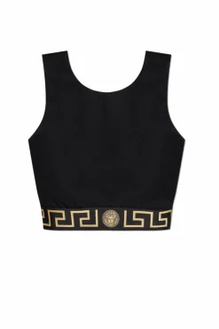 Versace CZARNY Top z logo