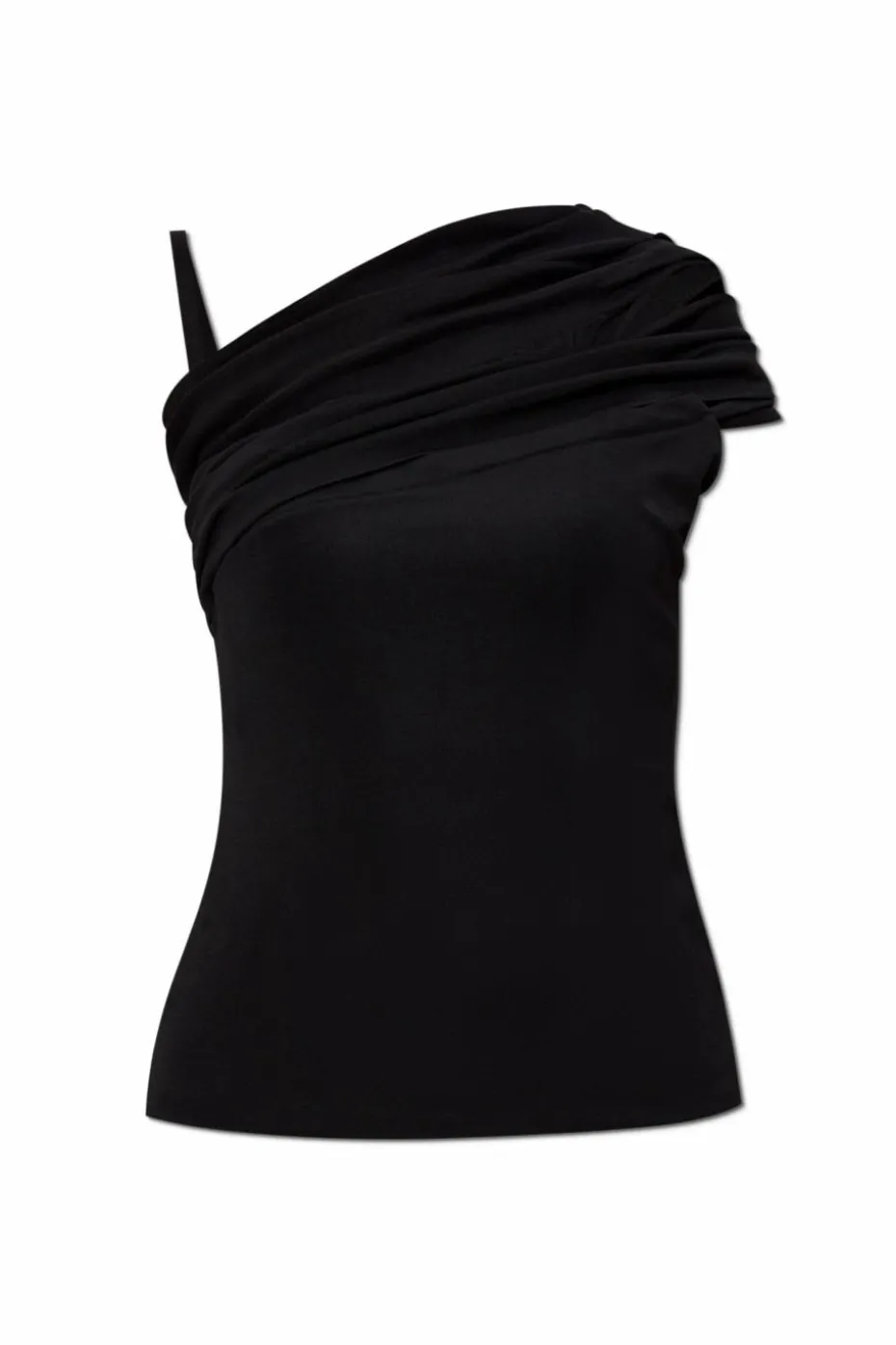 Versace CZARNY Top z odkrytym ramieniem
