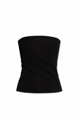 Versace CZARNY Top z odkrytymi ramionami