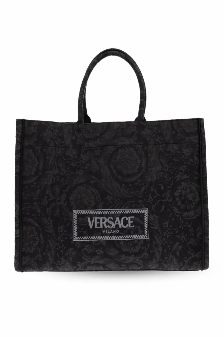 Versace CZARNY Torba ‘Athena Large’ typu ‘shopper’