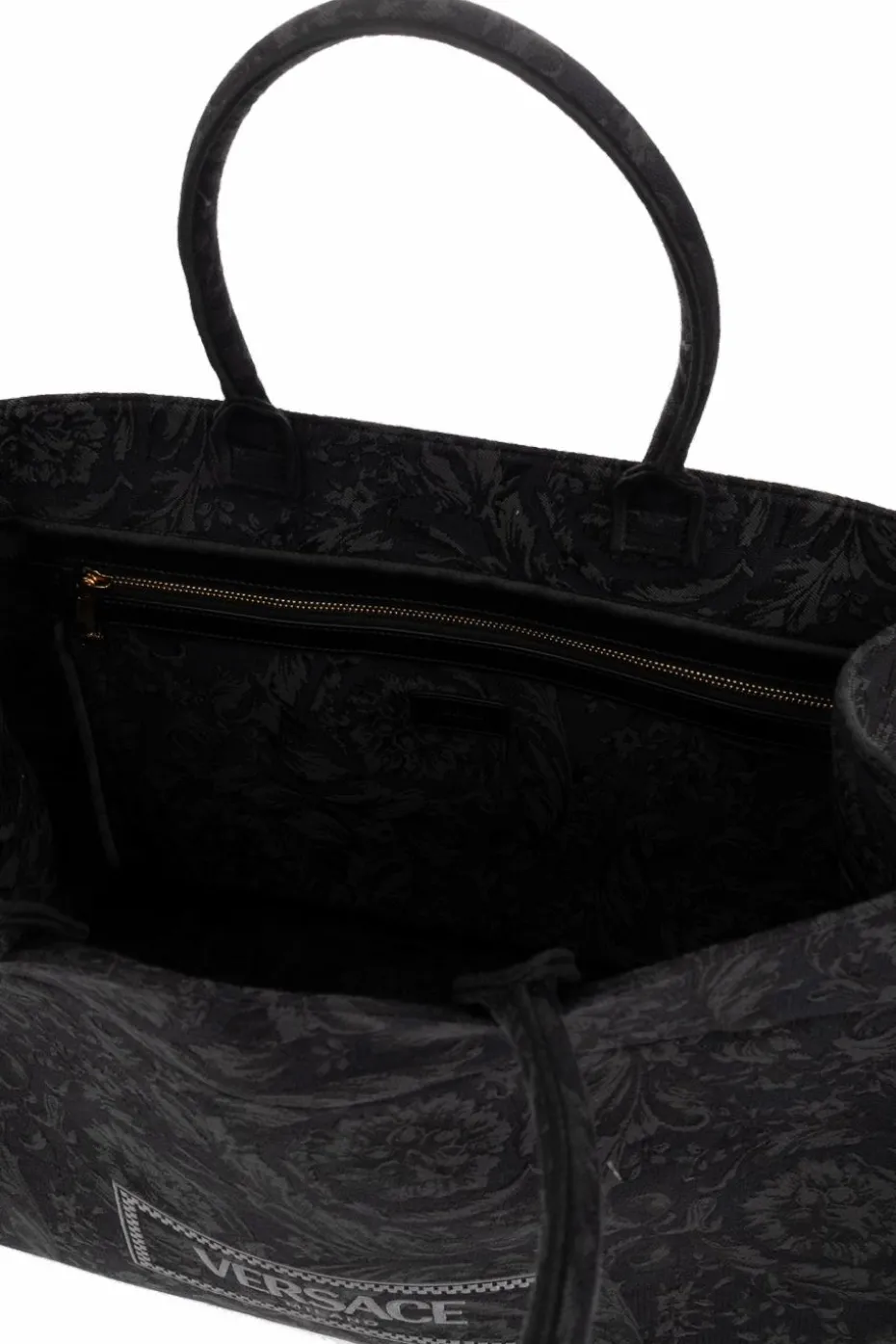 Versace CZARNY Torba ‘Athena Large’ typu ‘shopper’