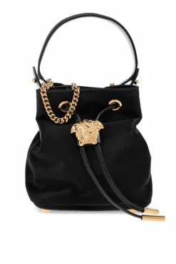 Versace CZARNY Torba do ręki `La Medusa Mini` typu `bucket`