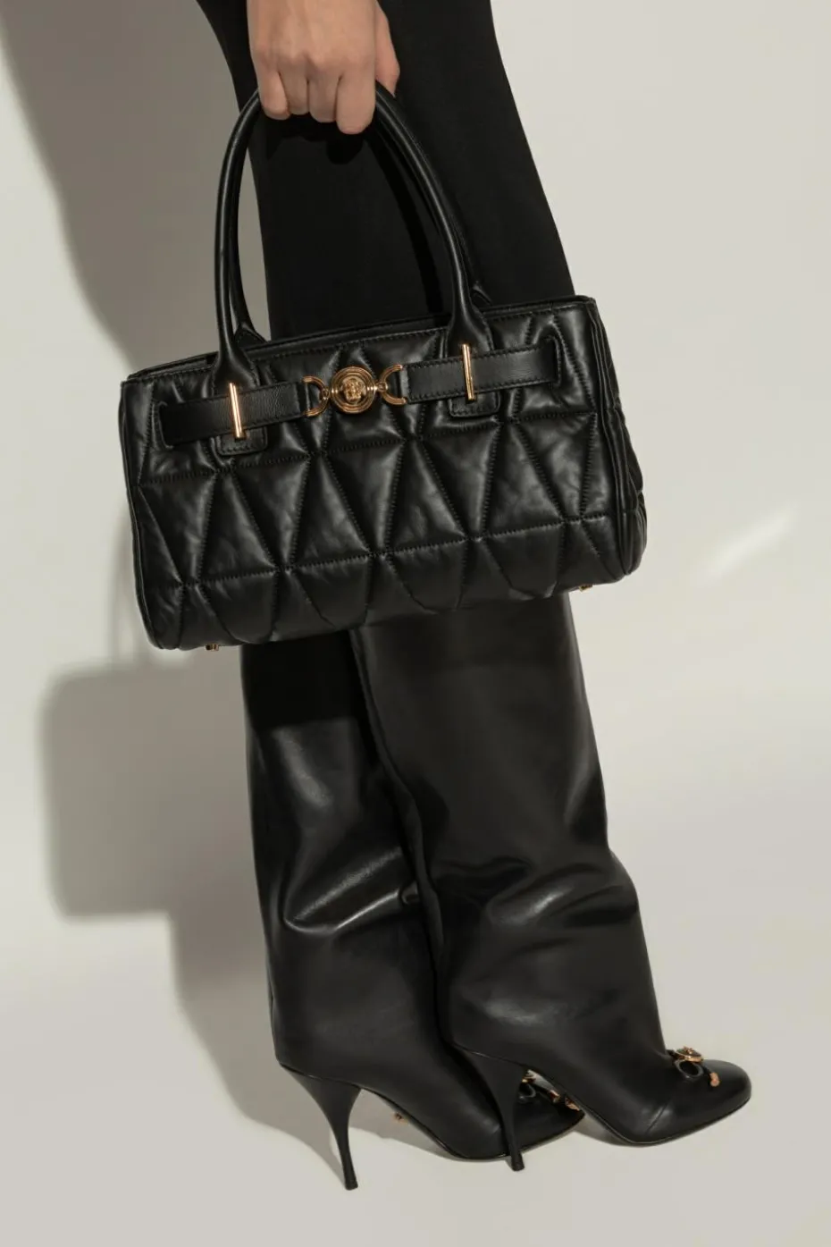 Versace CZARNY Torba do ręki `Medusa `95`