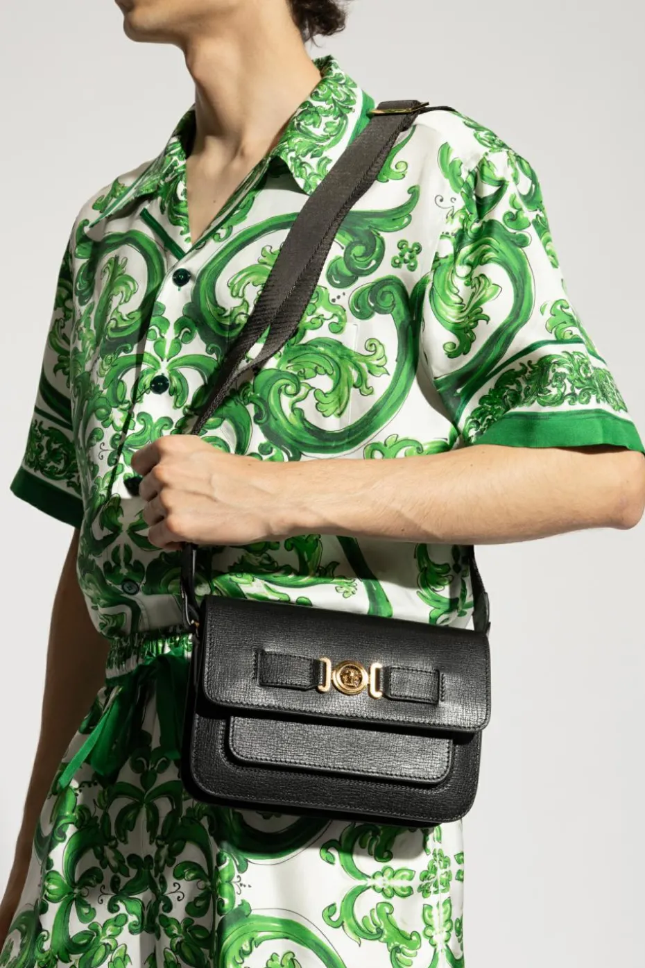 Versace CZARNY Torba na ramię ‘Biggie’
