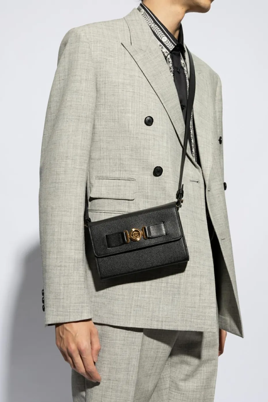 Versace CZARNY Torba na ramię `Biggie`