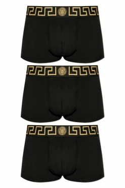 Versace CZARNY Trójpak bokserek
