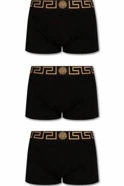 Versace CZARNY Trójpak bokserek z głową Meduzy