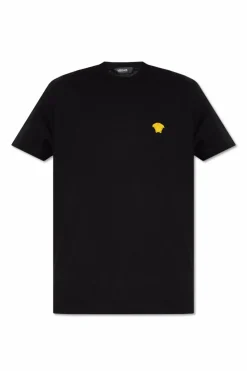 Versace CZARNY T-shirt z głową Meduzy