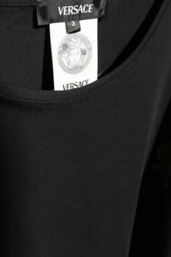 Versace CZARNY T-shirt z kolekcji `Underwear`