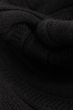 Versace CZARNY Wełniany szal