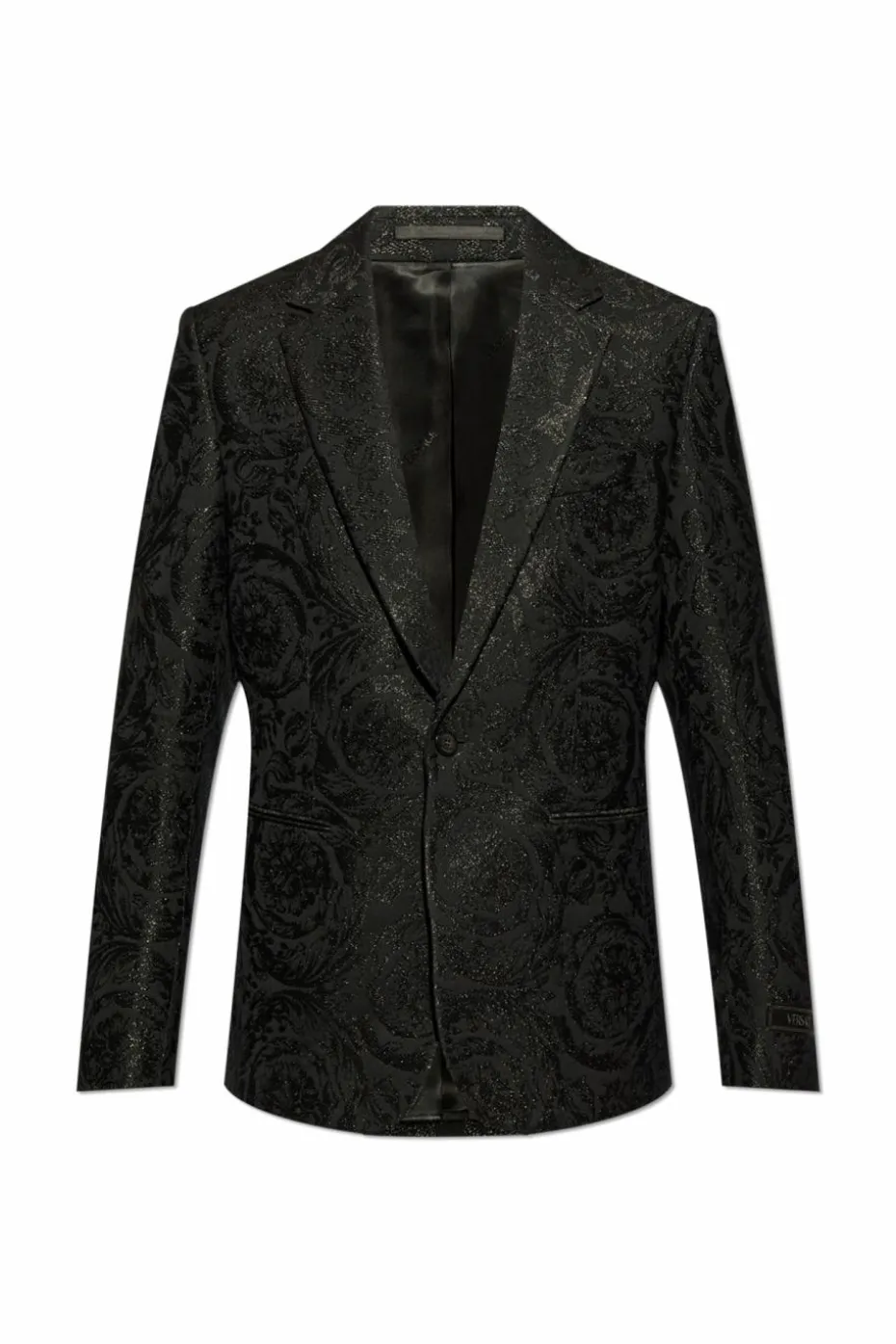 Versace CZARNY Wzorzysta marynarka