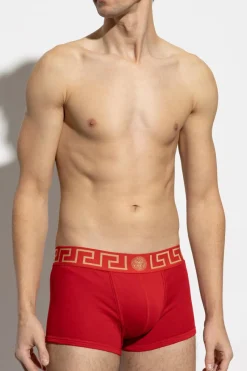 Versace CZERWONY Bawełniane bokserki