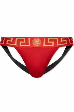 Versace CZERWONY Bawełniane jockstrapy