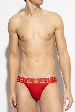 Versace CZERWONY Bawełniane jockstrapy