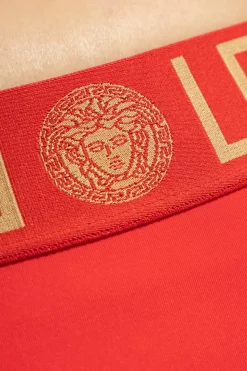 Versace CZERWONY Dół od kostiumu kąpielowego