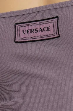 Versace FIOLETOWY Top bieliźniany