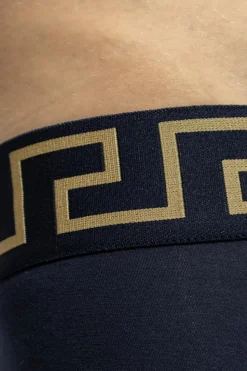 Versace GRANATOWY Bawełniane bokserki
