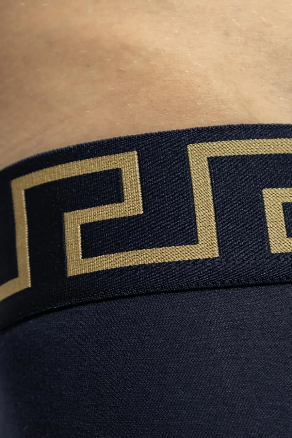 Versace GRANATOWY Bawełniane bokserki