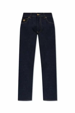 Versace GRANATOWY Jeansy ze zwężanymi nogawkami