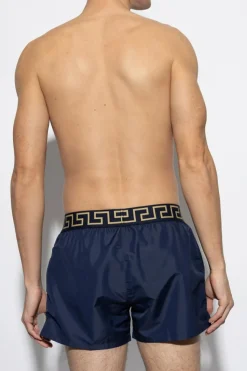 Versace GRANATOWY Szorty kąpielowe