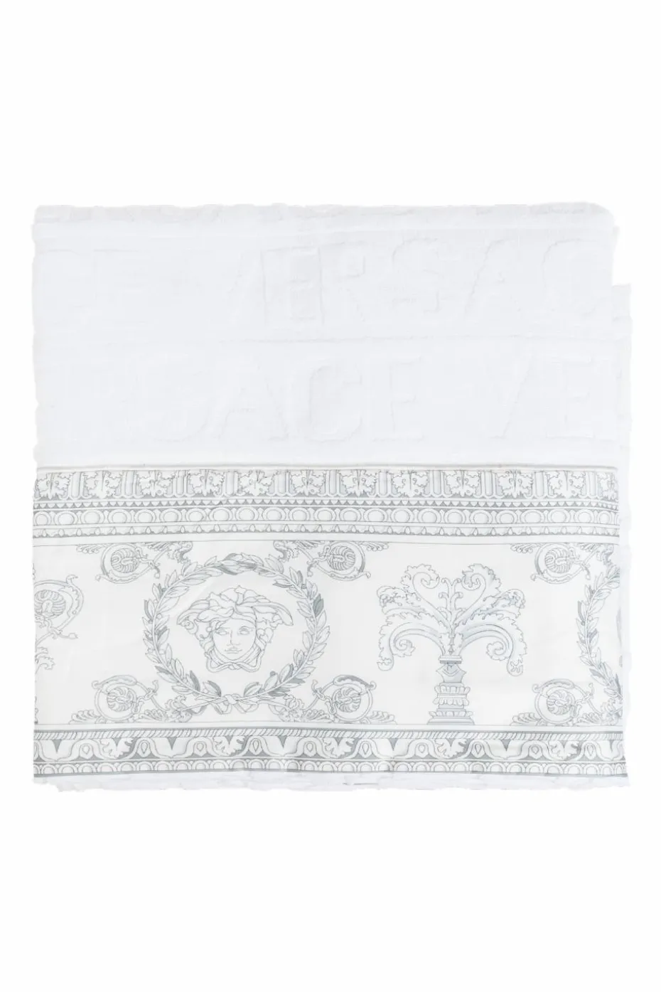 Versace Home BIAŁY Bawełniany ręcznik kąpielowy