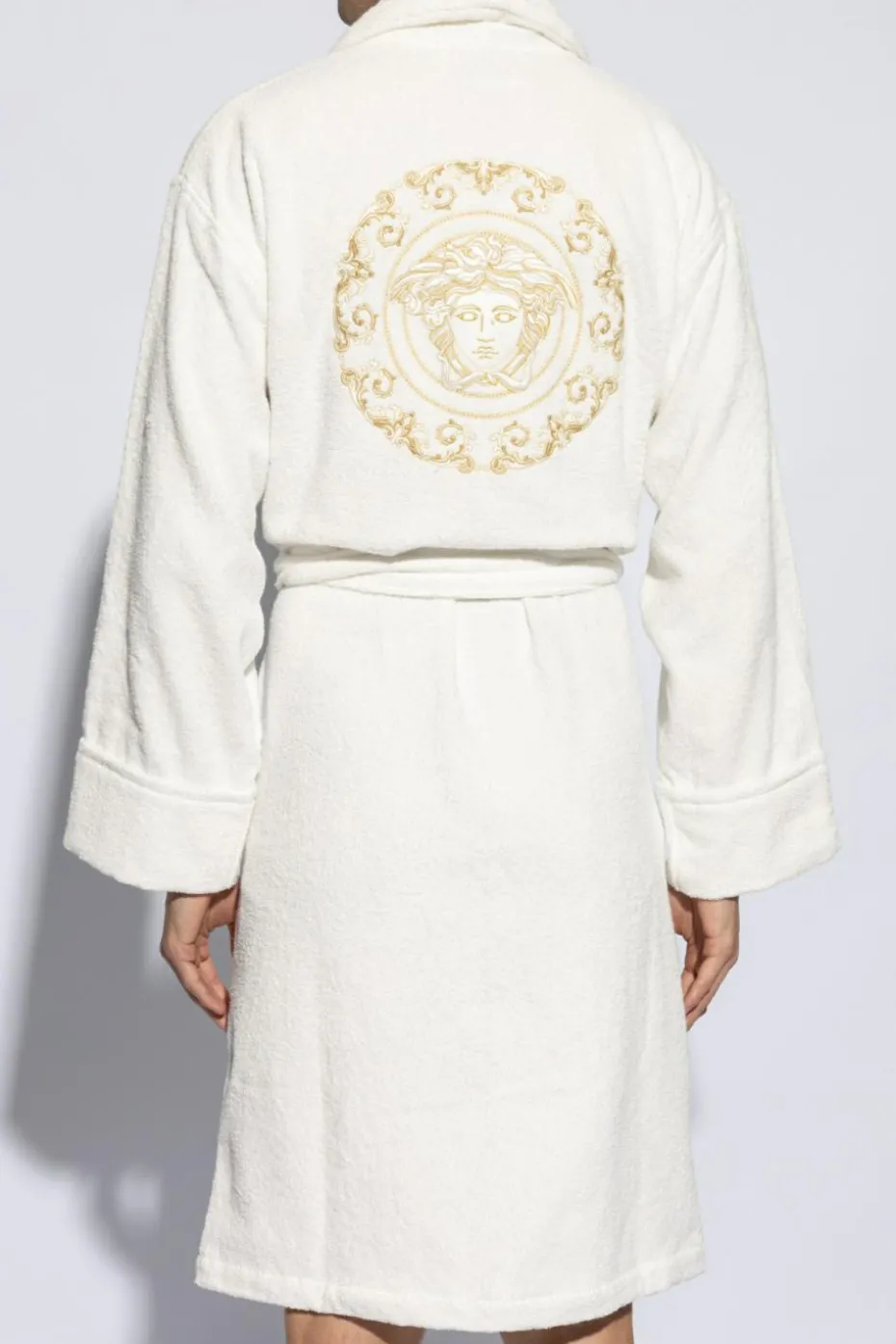 Versace Home BIAŁY Szlafrok z logo
