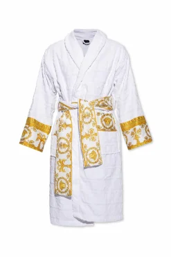 Versace Home BIAŁY Szlafrok z logo