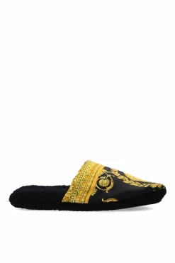 Versace Home CZARNY Bawełniane klapki