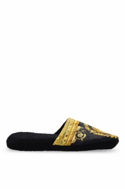 Versace Home CZARNY Bawełniane klapki