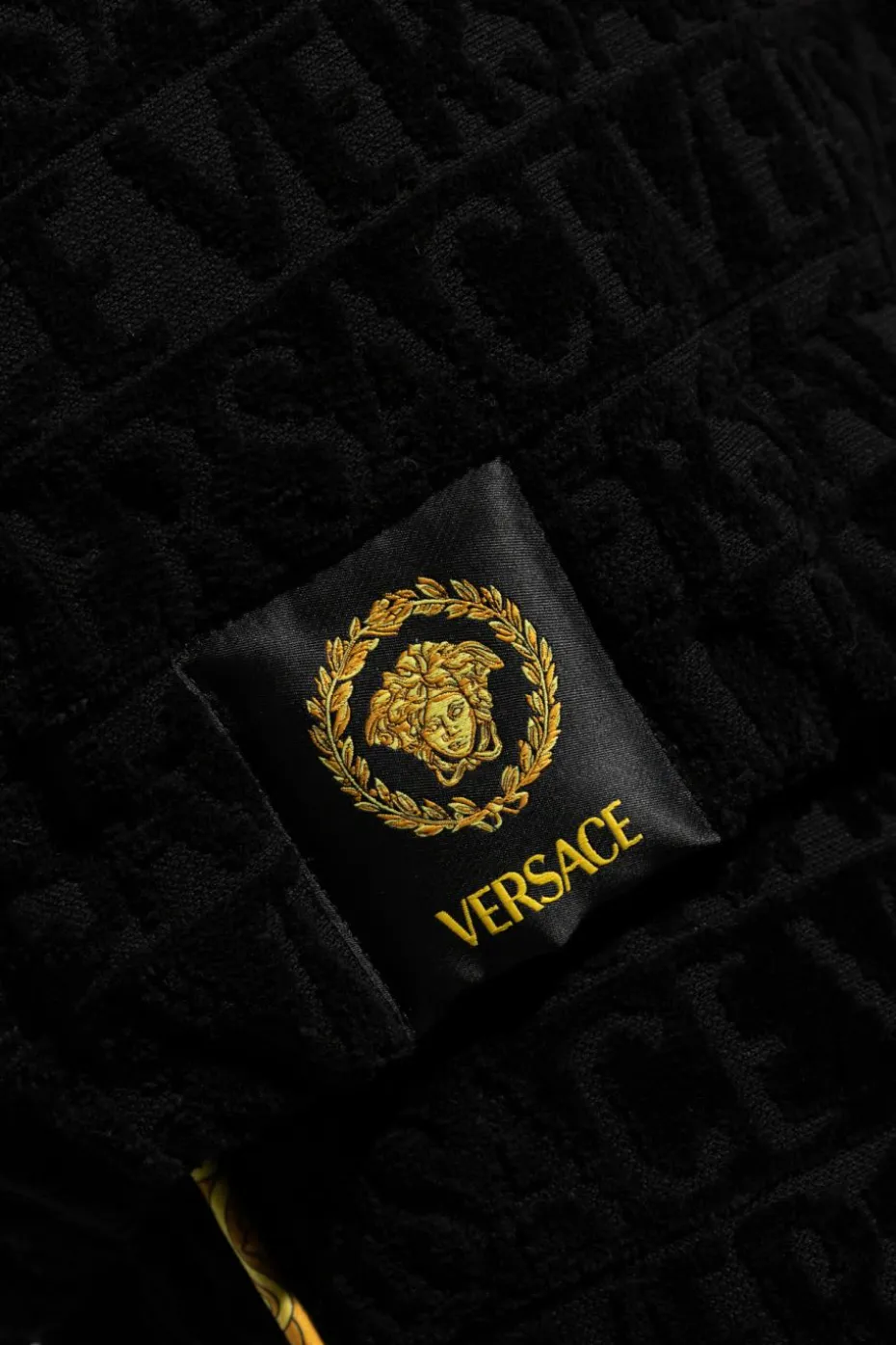Versace Home CZARNY Bluza z logo