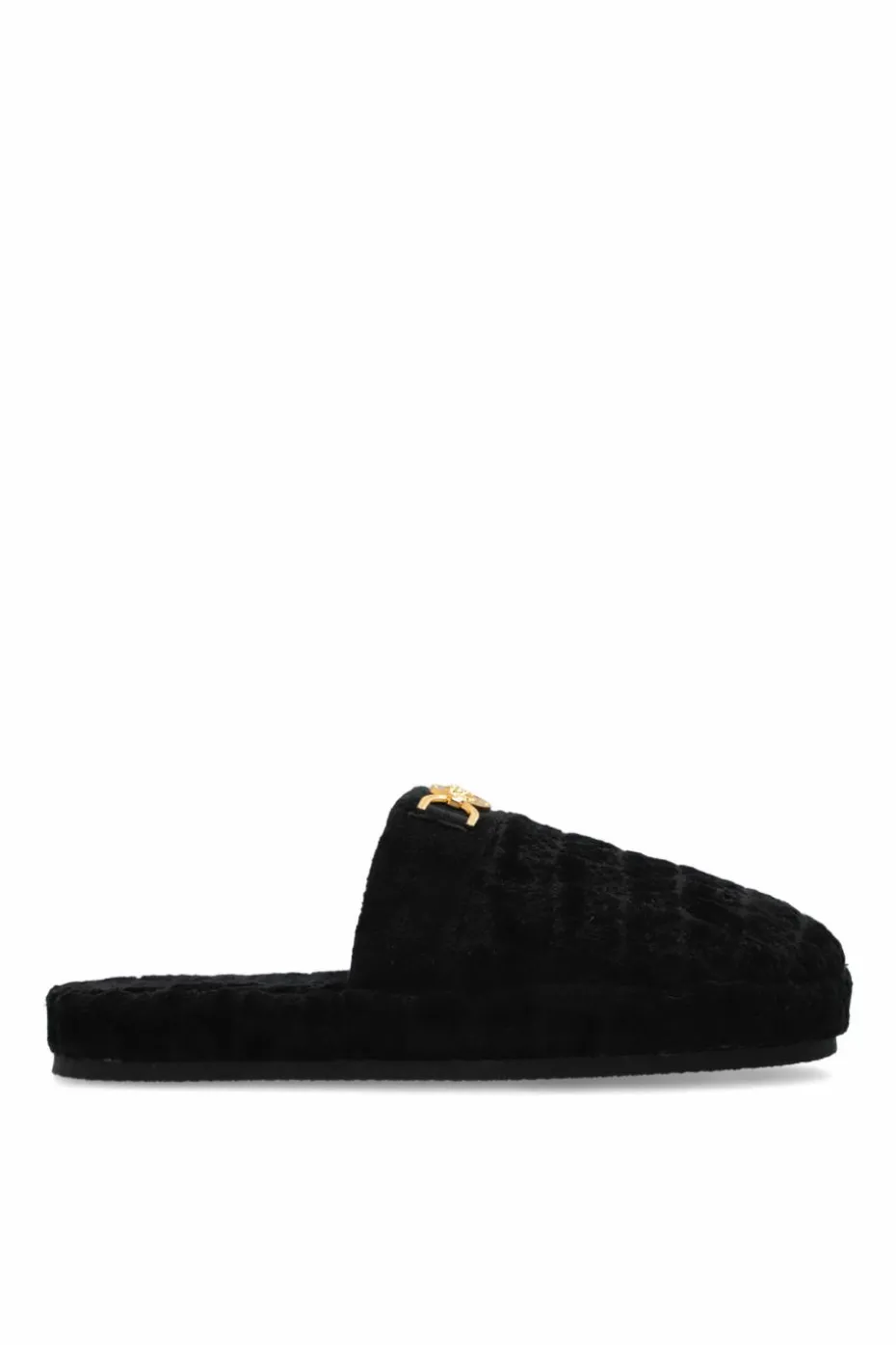 Versace Home CZARNY Kapcie z logo