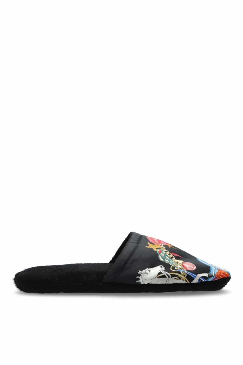 Versace Home CZARNY Klapki z nadrukiem `Coral Theatre`