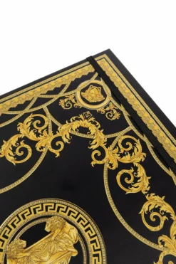 Versace Home CZARNY Notes z nadrukiem `La Coupe Des Dieux`